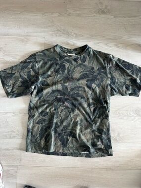 Dries Van Noten “Hen” Suminagashi Flower Oversized Cotton T-Shirt — Dessin A — M